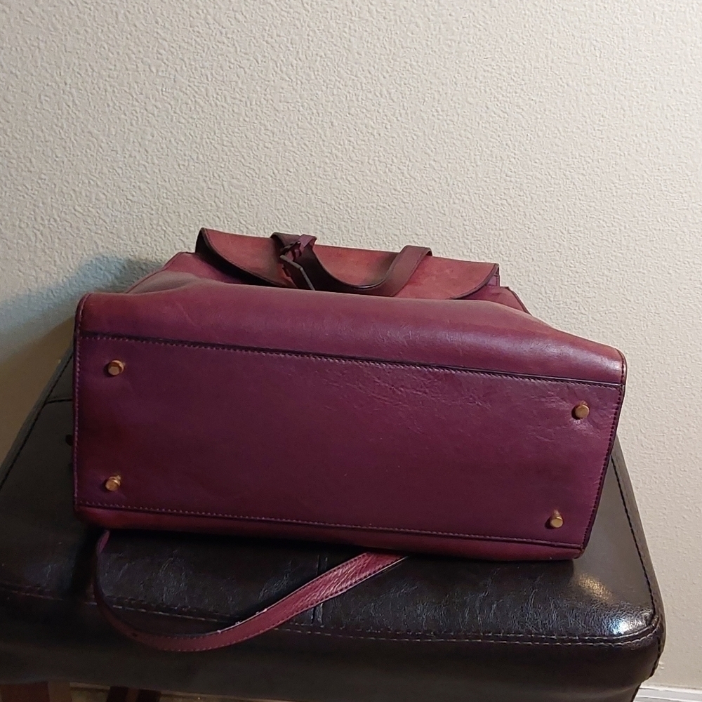 KATE SPADE‎ SATURDAY WEEKENDER MERLOT WINE LARGE SATCHEL BAG - Picture 15 of 16